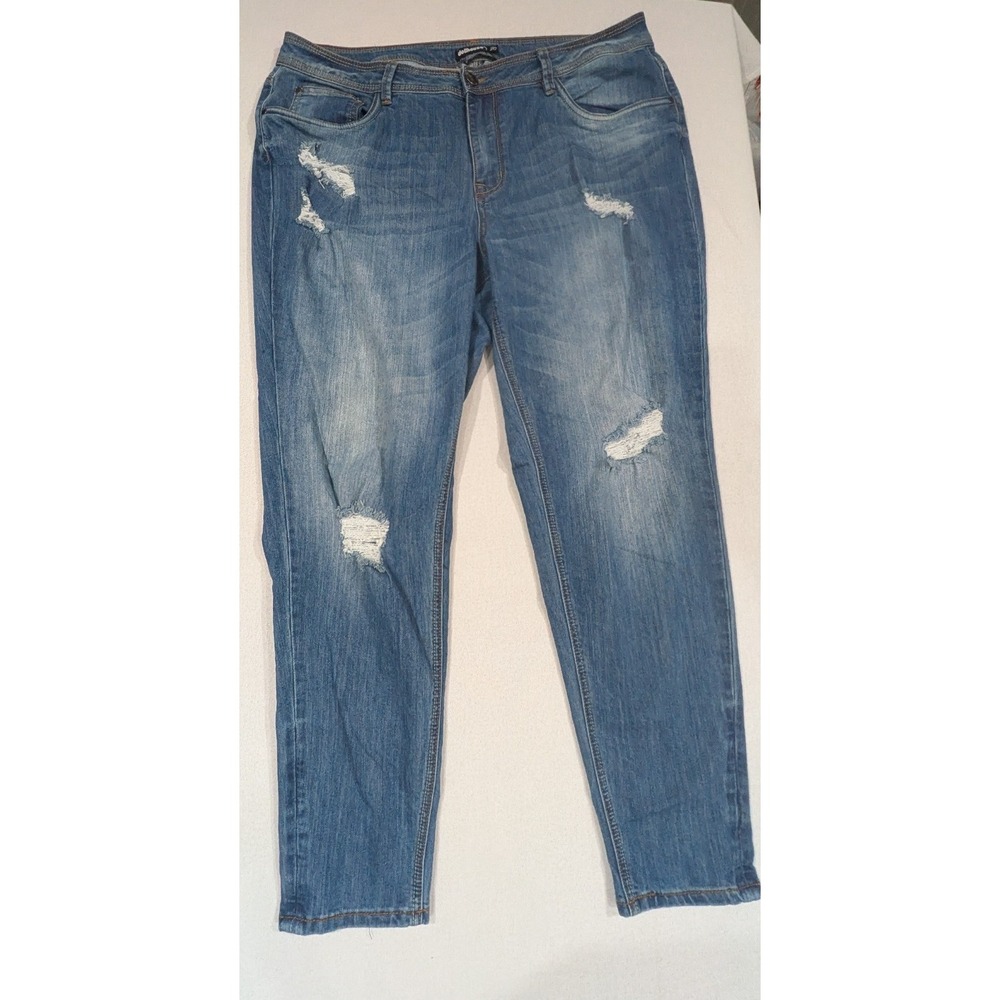 Dollhouse Charley Jeans Women 20 Blue Distressed Skinny High Rise Denim